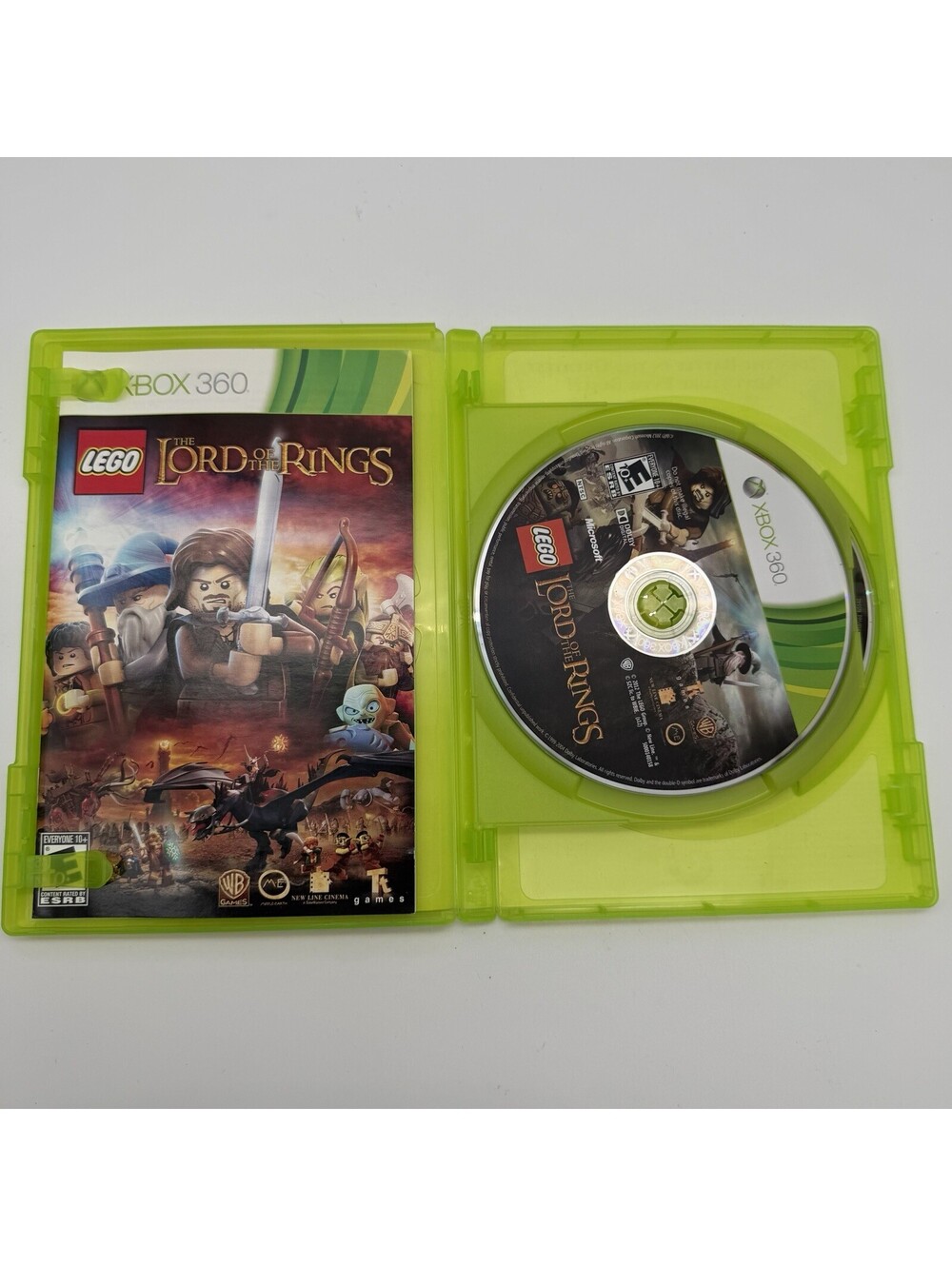 LEGO Lord of the Rings Xbox 360 CIB w/ Manual + Fellowship Ring Bonus DVD